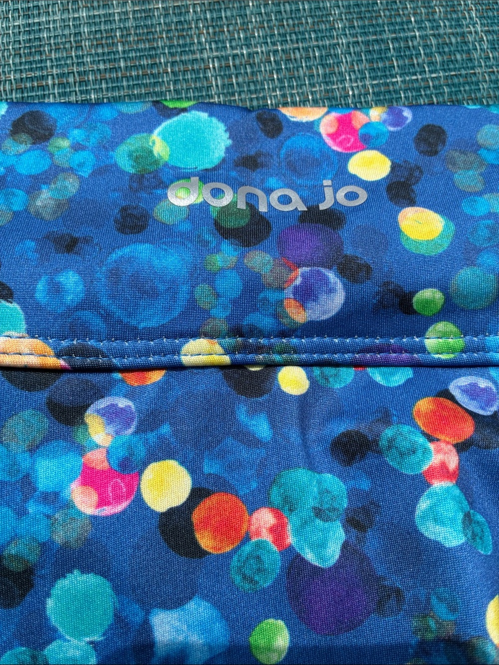 Dona Jo Sport Skirt Vibrant Blue Confetti